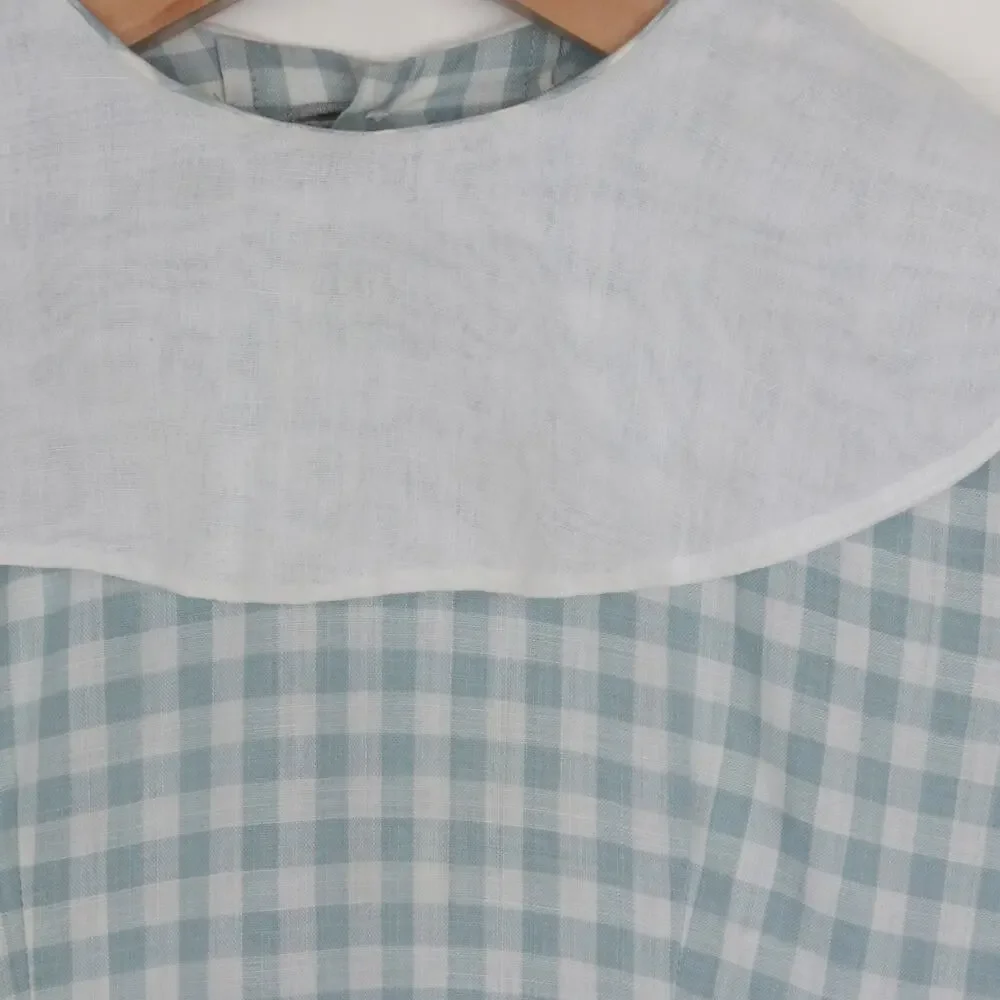 Vintage 1940s Gingham Cotton Girl's Toddler Dress Size 3